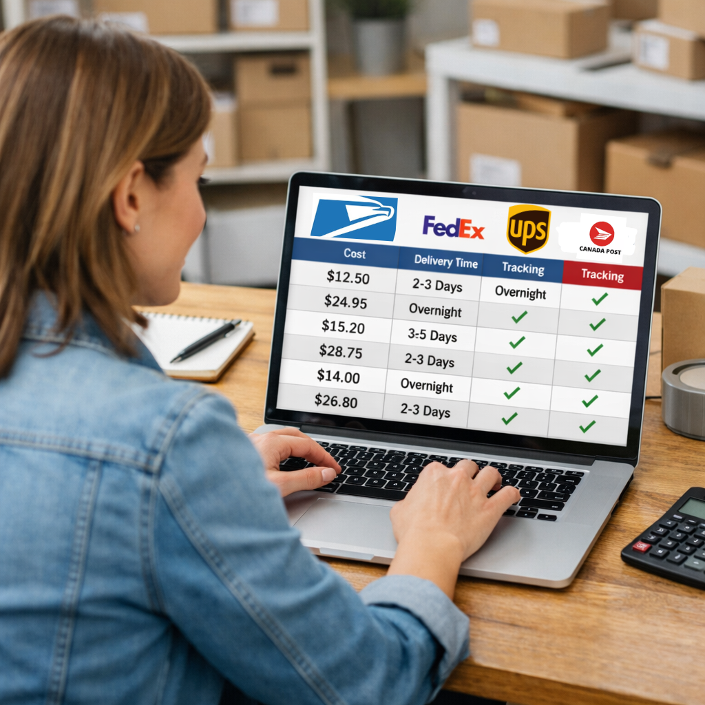 USPS, FedEx, UPS & Canada Post — Compare Rates Online in One Place — blog post thumbnail